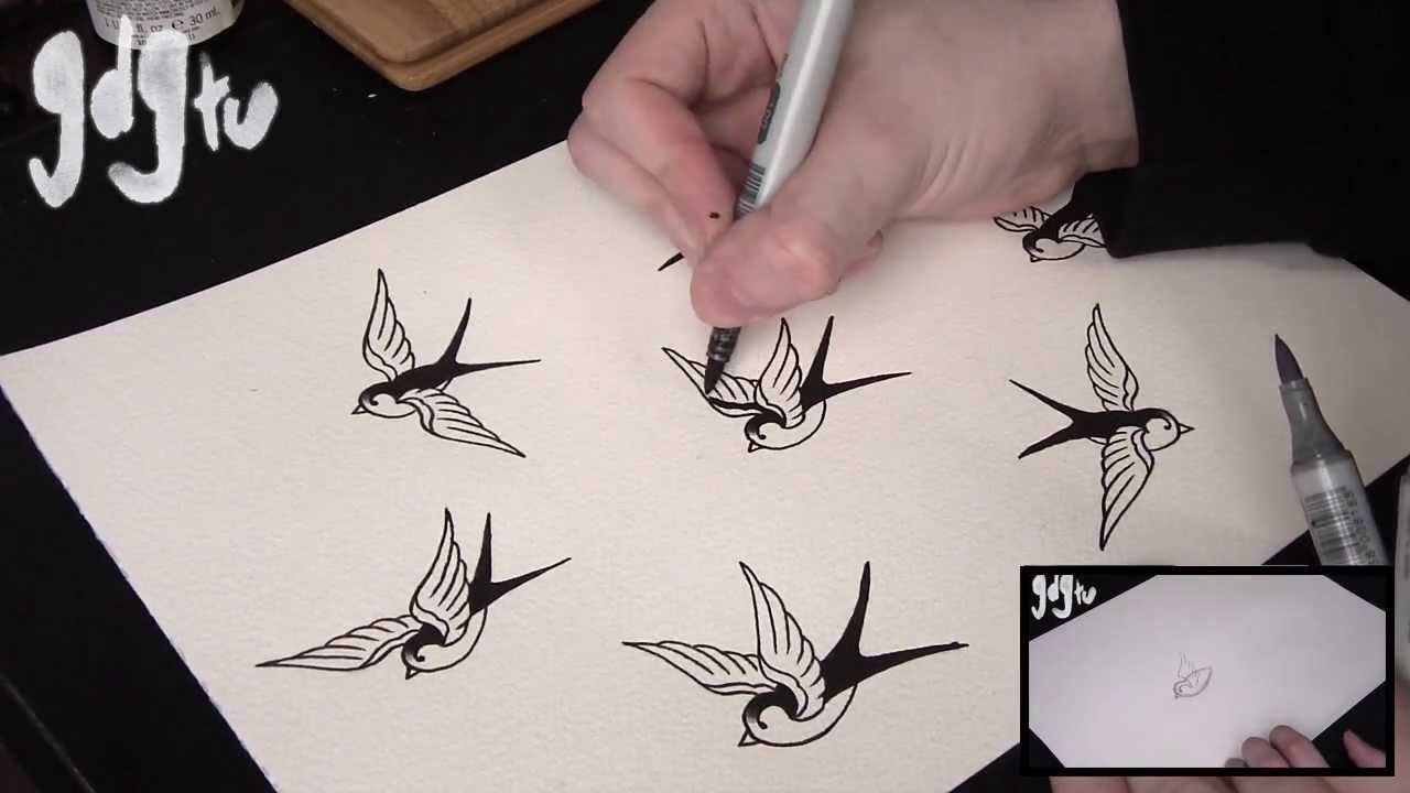 14 Swallow Tattoo Designs On Different Part Of Your Body - Saved Tattoo