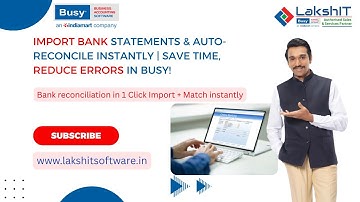 Import Bank Statements  Auto-Reconcile Instantly  Save Time, Reduce Errors in BUSY