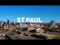 St paul minnesota  4k drone footage