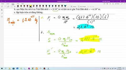 Bài tập vật lý về lực hấp dẫn năm 2024