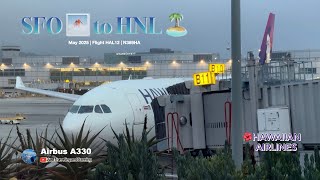 [4K] Journey to Paradise: 🌺 Hawaiian Airlines A330 | SFO to HNL 🏝️#hawaiianairlines