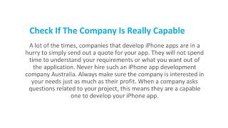 How To Choose The Best iPhone App Development Company Australia screenshot 2
