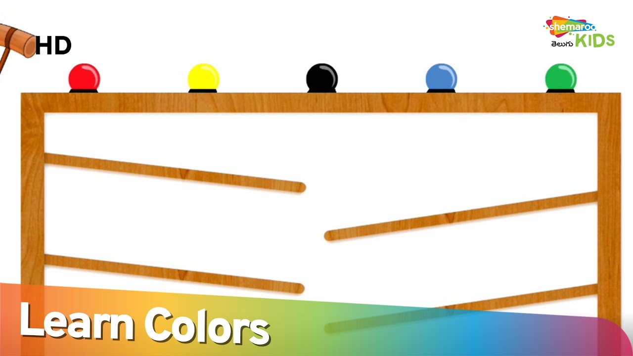 Learn Colors With Wooden Xylophone Hammer Learn with Fun Shemaroo