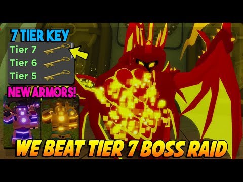 We Beat Highest Tier 7 Boss Raids New Armors In New Update Dungeon Quest Roblox Youtube - new boss raids in dungeon quest roblox dungeon quest update youtube