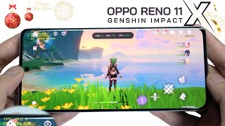 Oppo Reno 11 Genshin Impact Gaming test | Dimensity 7050, 120Hz Display