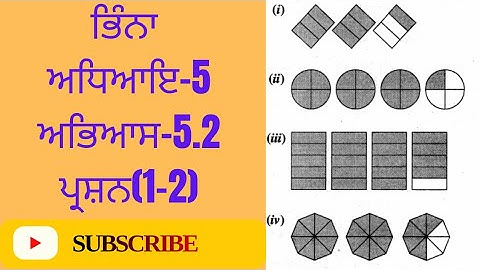 📘 Class 6 Maths Chapter 5 | Fractions | Questions 1 & 2 Full Explanation | PSEB Board