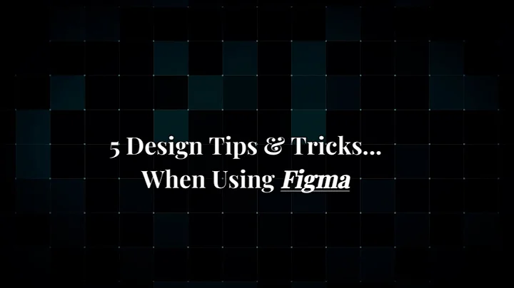 🚀 5 Figma Design Tips & Tricks You NEED to Know!