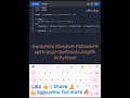 Generate random password using user -defined length in python
