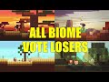 All MineCon Live Biome Vote Losers (Minecraft)