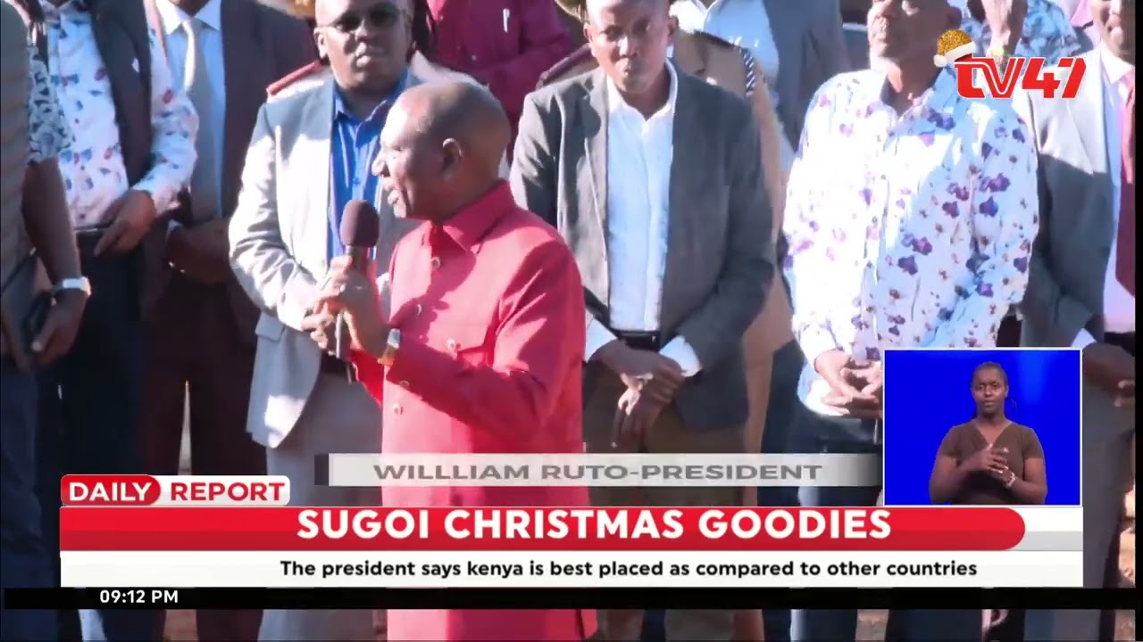 Hundreds of Kenyans throng President Ruto's Sugoi home for Christmas goodies