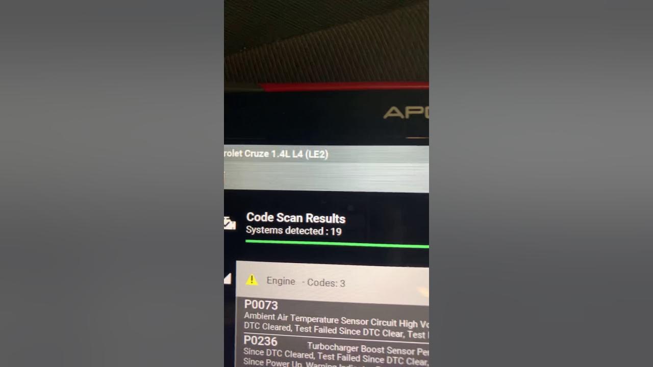 P0073, P0236, P0238. Chevy Cruze codes - YouTube