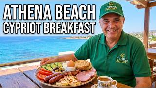 STARTING THE DAY RIGHT WITH CYPRIOT BREAKFAST AT ATHENA ROYAL BEACH HOTEL!!