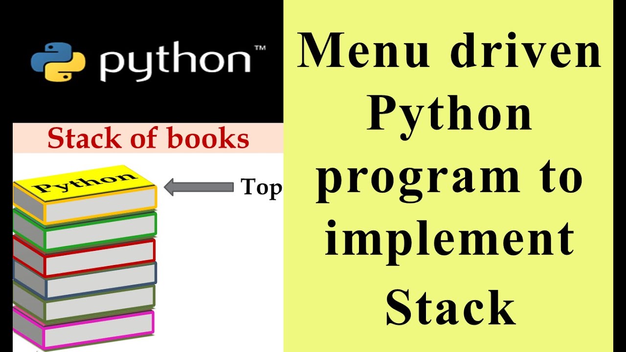 How to implement Stack in python using list?