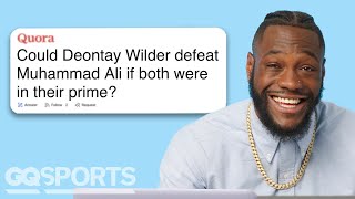 Deontay Wilder Replies To Fans On The Internet Actually Me Gq Sports