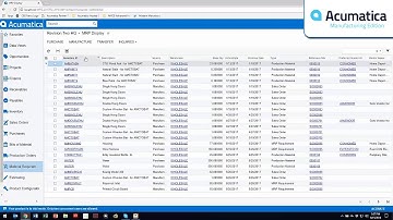 MYOB Advanced Manufacturing based upon the Acumatica Platform