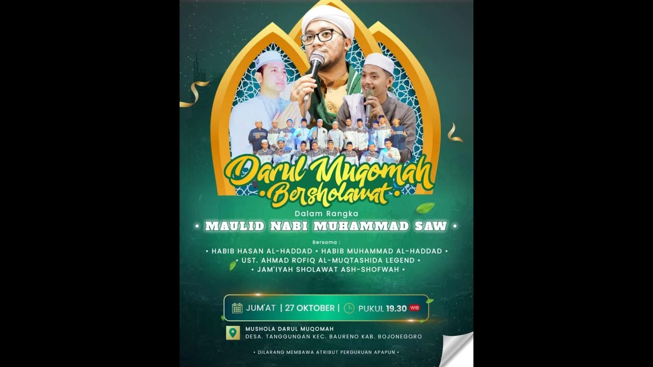 🔴MUSHOLLA DARUL MUQOMAH TANGGUNGAN BERSHOLAWAT PERINGATAN MAULID NABI MUHAMMAD SAW.