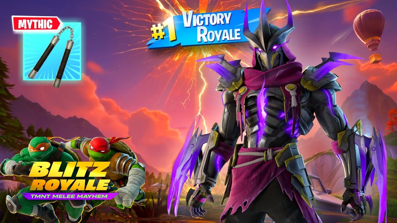 TMNT Melee Mayhem Fortnite Blitz Royale Gameplay