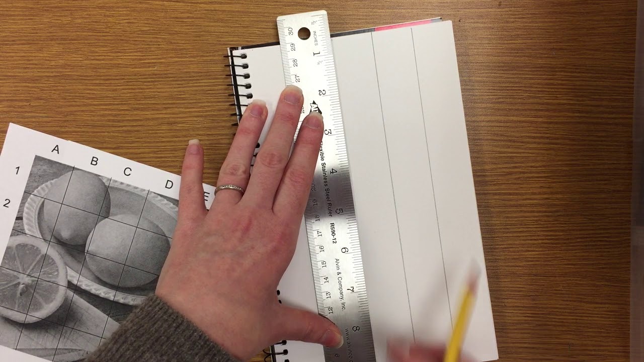 Making a Grid Using a Ruler - YouTube