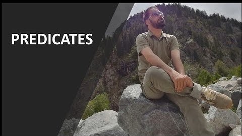 Predicates in Semantics | Predicators and Referring Expressions In Semantics