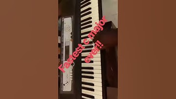 Fastest c major scale ever!!