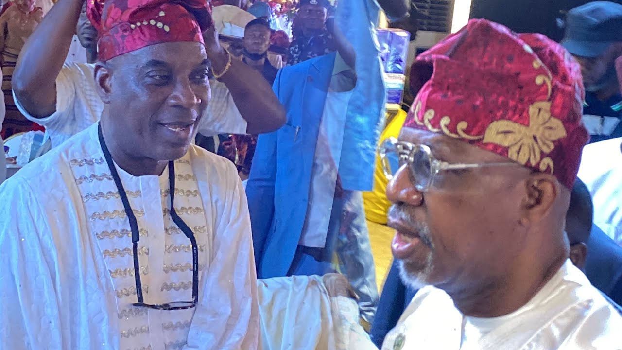See How K1 De Ultimate Settles F1ght with Gov.Dapo Abiodun at Oba Abdul Rasak Ebuwawe’s 70th Birthda