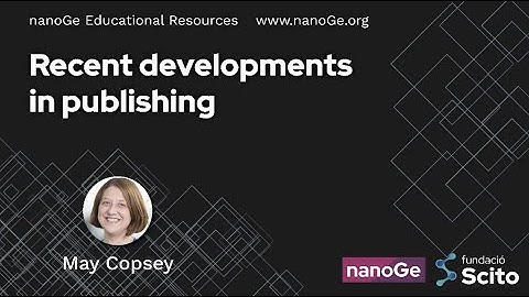Recent developments in publishing by May Copsey
