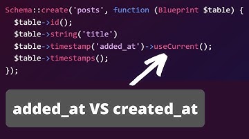 Laravel Timestamps: useCurrent() vs Carbon::now()