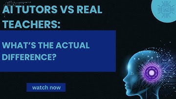 AI Tutors vs Real Teachers — What’s the Actual Difference? #aiineducation #aiforstudents