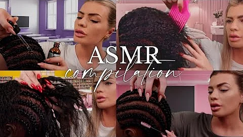 ASMR 1.5 Hour Scalp Scratching Between Your Itchy Braids & Braid Removal💕 (hair play roleplay)