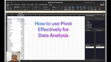 How to use Pivot efficiently for data analysis | basic things that everyone should know
