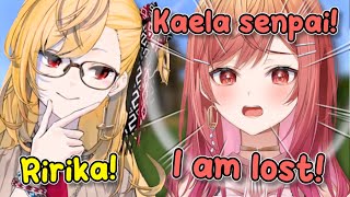 Kaela Helping Ririka Out In The Minecraft Hardcore Server! (Cute Interaction)【Hololive】