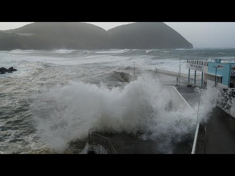 Azores residents face Hurricane Lorenzo damage