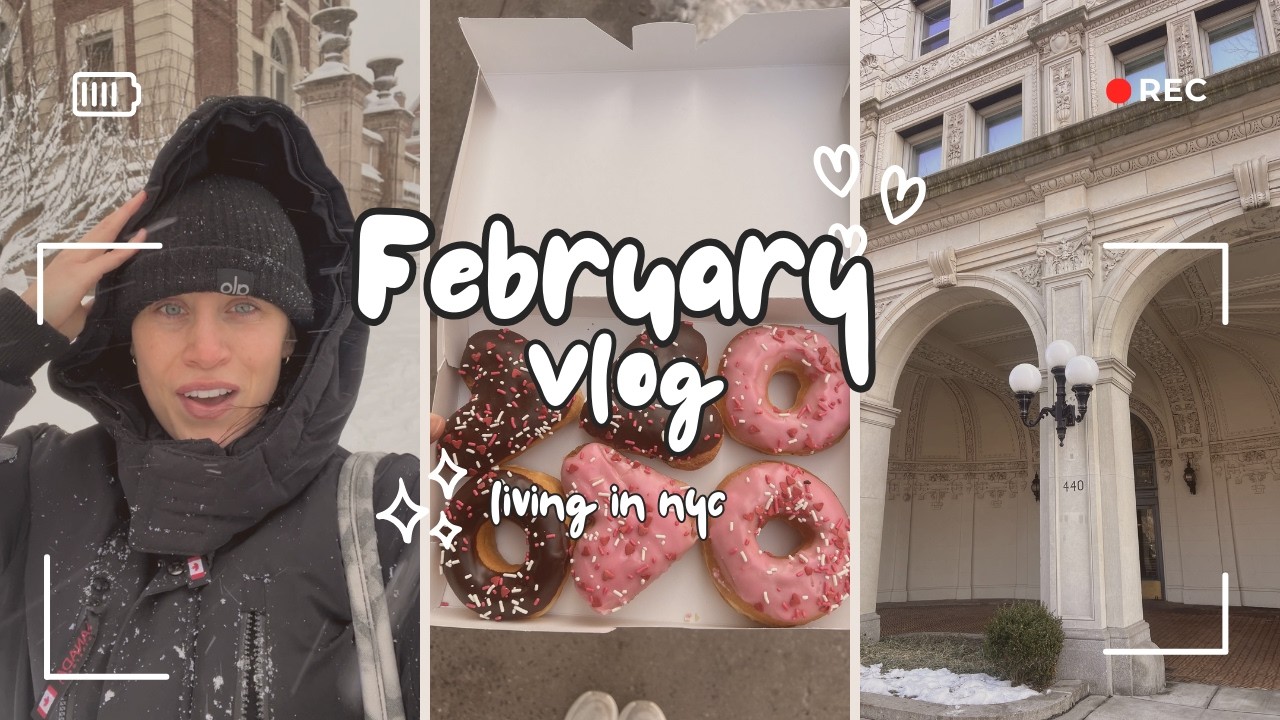 A month in my life in NYC | New York City Vlog, Winter, Columbia, Cooking & Healthy Routines