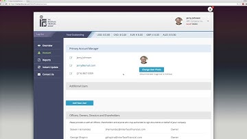 Interface Financial Client Portal Account Page