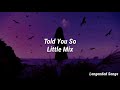 Little Mix - Told You So (Legendado PT/BR)