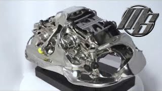 Bugatti Titanium Brake Caliper from 3D Printer