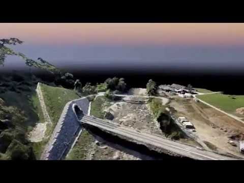 Rilievo geo-drone portale nord galleria N13 a Roveredo GR