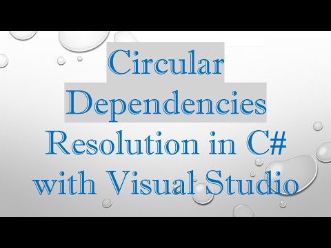 Circular Dependencies Resolution in C# with Visual Studio