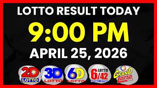 Lotto Result Today 9PM Draw April 25, 2026 | 2D, 3D Swertres, 6D, 6/42, 6/55, PCSO#lotto screenshot 4