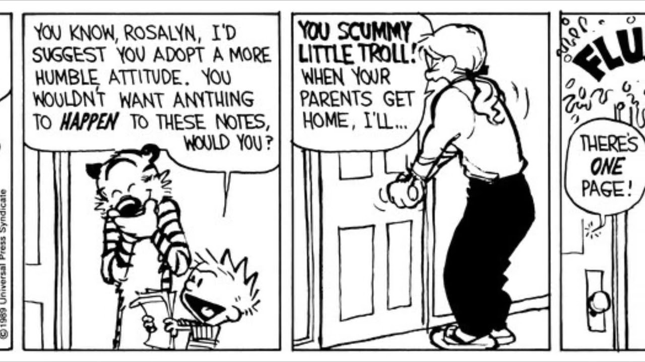 Calvin and hobbes babysitter