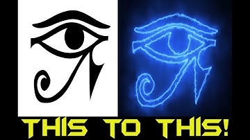 HOW TO MAKE DOPE LOOKING LOGOS WITH SABER PLUGIN - EYE OF HORUS - TIMELAPSE