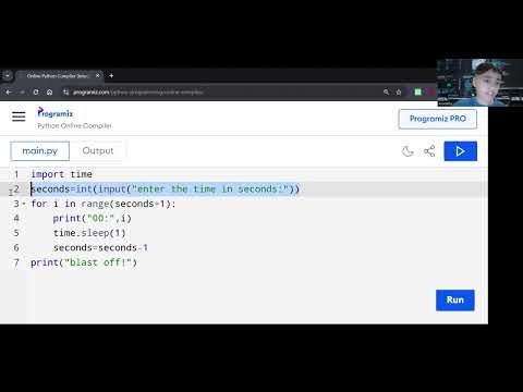 How to make a countdown python #python #pythonprogramming #pythonlearning #computerlanguage #python