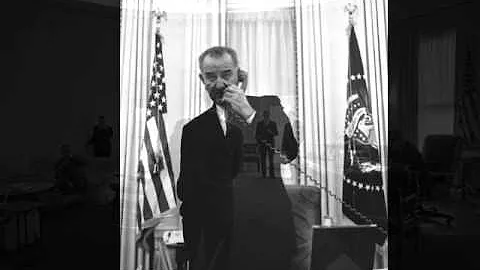 LBJ and Carl Sanders, 8/25/64, 4.32P.  2 of 2.