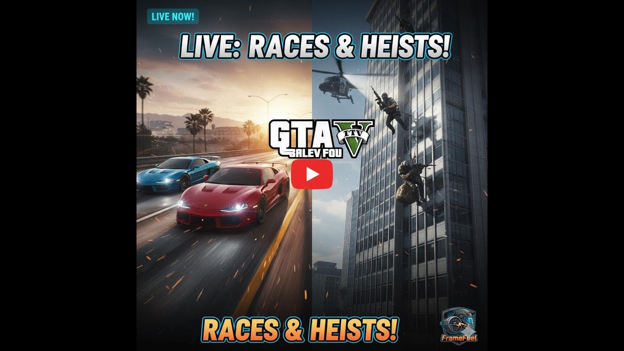 Gta v Live Races and Heists With Friends and Subscribers - YouTube