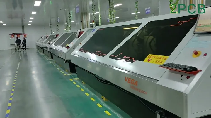 Big China's PCB factory. Drilling of holes in to PCB.