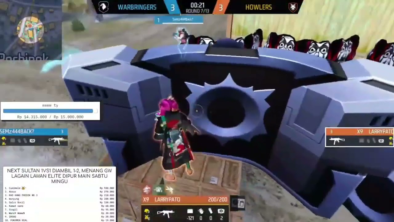 LAGA SENJATA UMP BERLANGSUNG SENGIT ANTARA  SEMZ VS LARRY X9 SALING UNJUK SKILL DAN AIM DILUAR NALAR