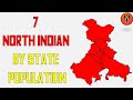 Top 7 of north indian states by population