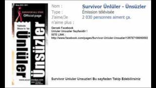 Survivor Ünlüler - Ünsüzler
