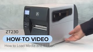 How To Zebra ZT230 Printer Install Load Media and Ribbon on Printer | Dynamic TV |