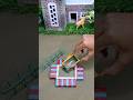 diy mini tractor construction science project machine | pillar foundation making #ytshorts #152